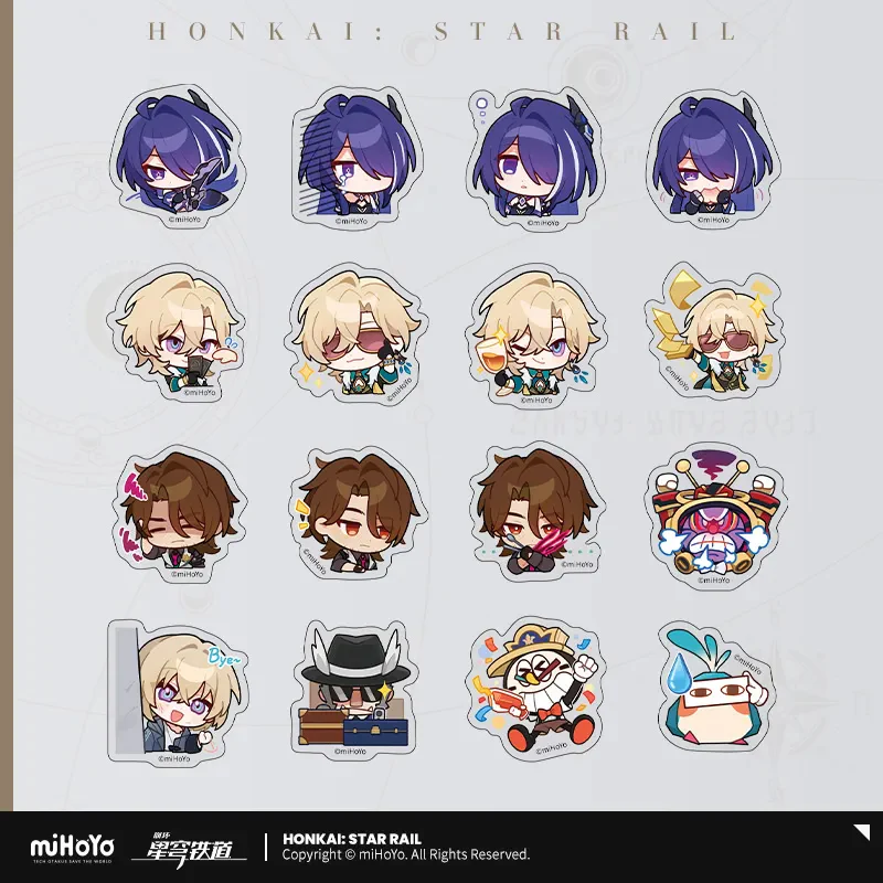 Honkai: Star Rail - Pom-Pom Gallery Chibi Sticker Pack - Image 18