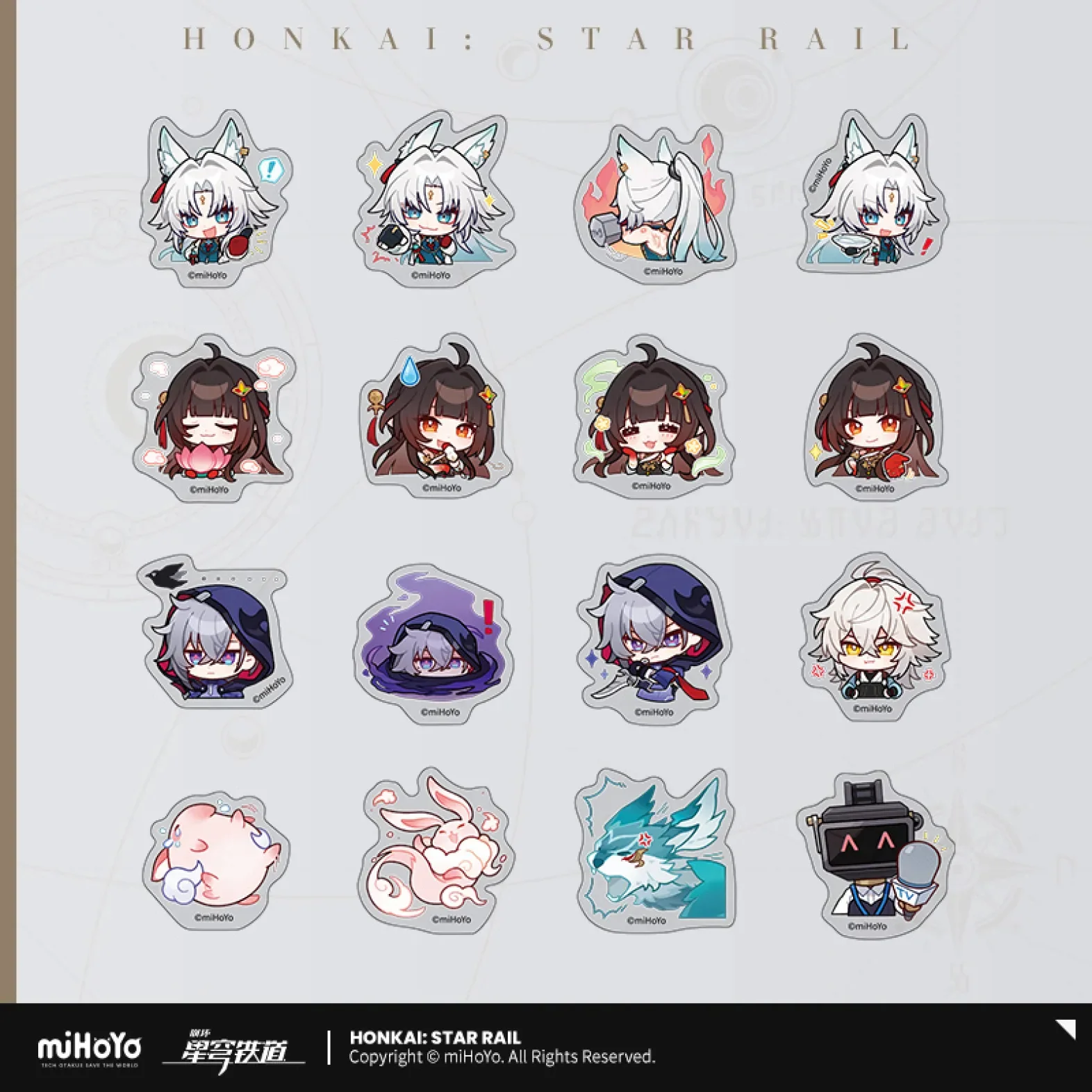 Honkai: Star Rail - Pom-Pom Gallery Chibi Sticker Pack - Image 22