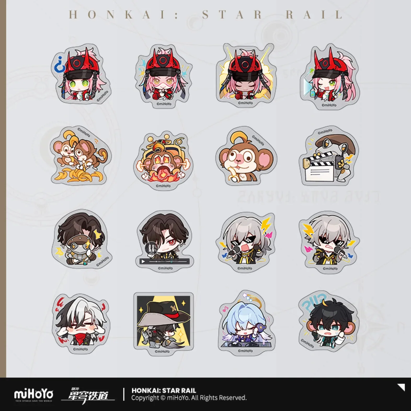 Honkai: Star Rail - Pom-Pom Gallery Chibi Sticker Pack - Image 23