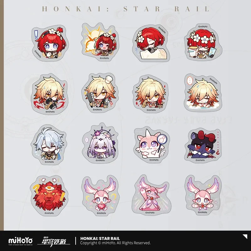 Honkai: Star Rail - Pom-Pom Gallery Chibi Sticker Pack - Image 25