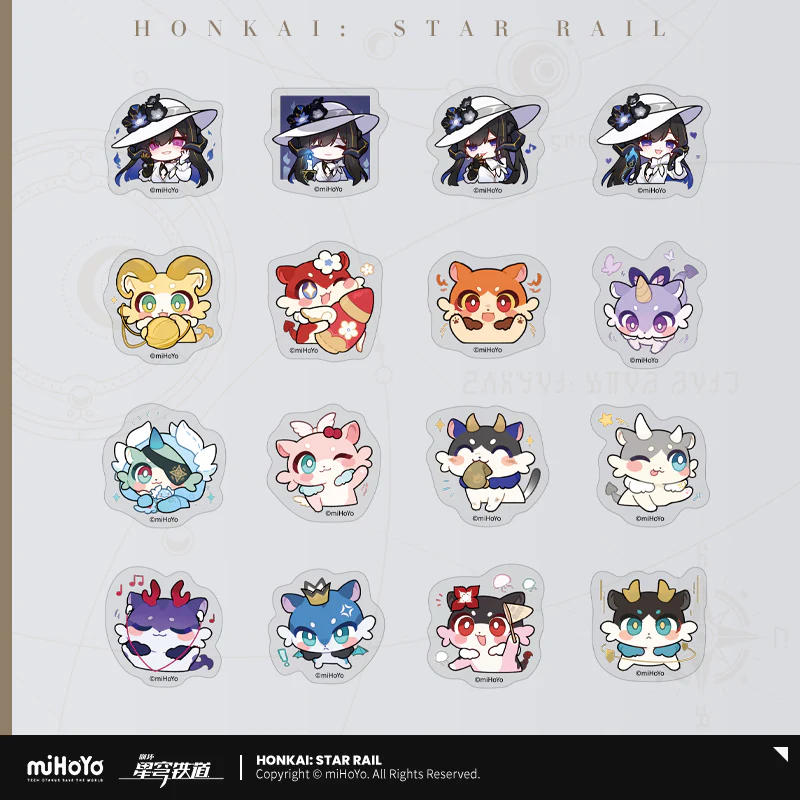 Honkai: Star Rail - Pom-Pom Gallery Chibi Sticker Pack - Image 29