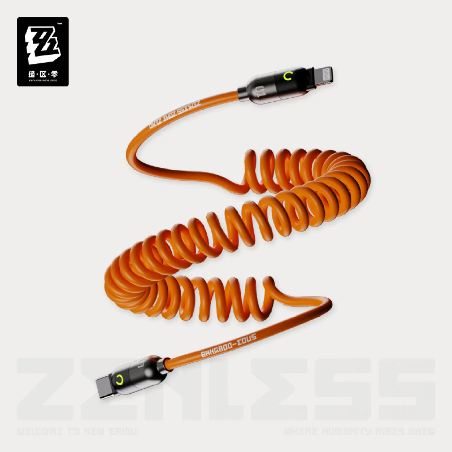 【Pre-Order】Zenless Zone Zero - Rapid Power Series: Coiled Fast Charging Data Cable - Image 3
